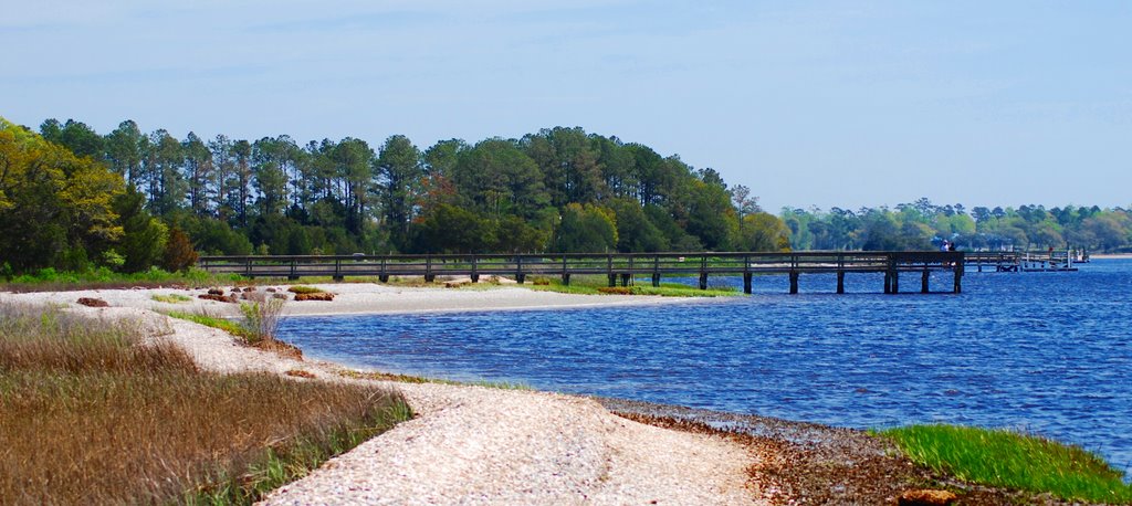 Intercoastal Waterway from banks of Verneen Memorial Historical Park, Little River, SC