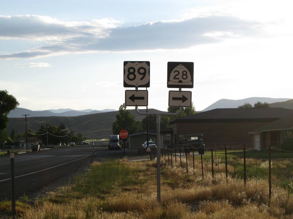 US-89/UT-28 Junction Signage