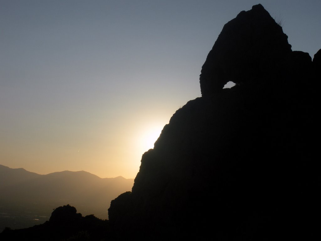 Rock formation, mouth of Millcreek Canyon, Utah.