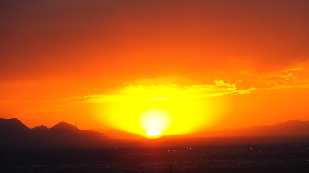Sunset over Salt Lake City