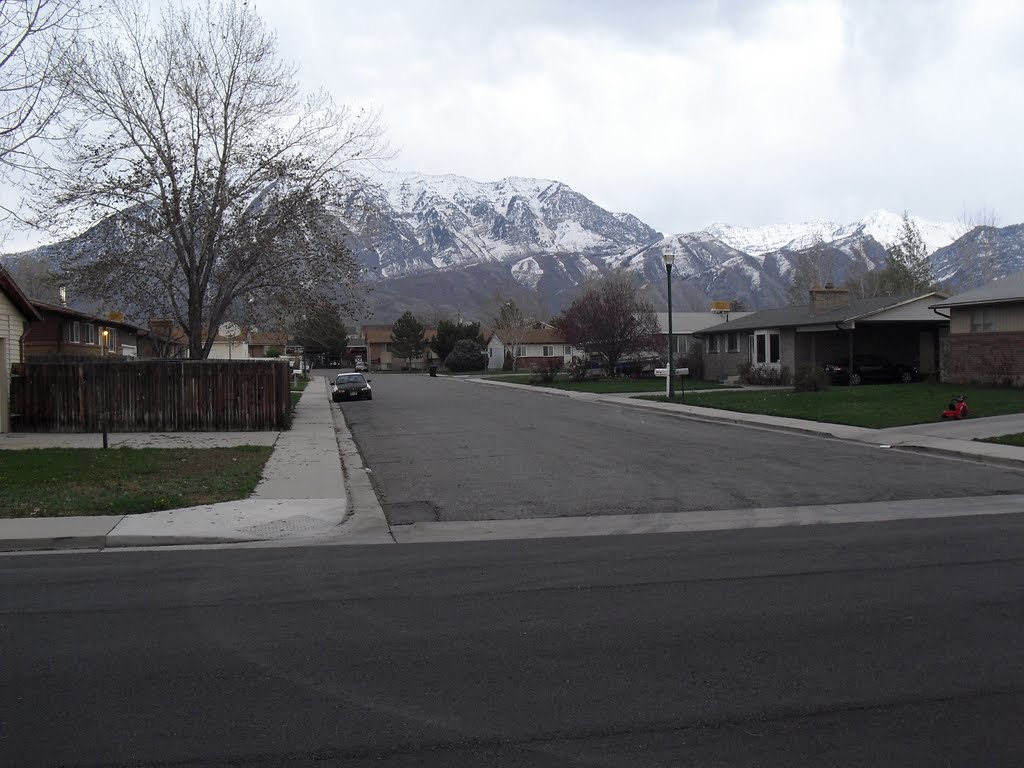 Squaw mountain as seen from Central Orem