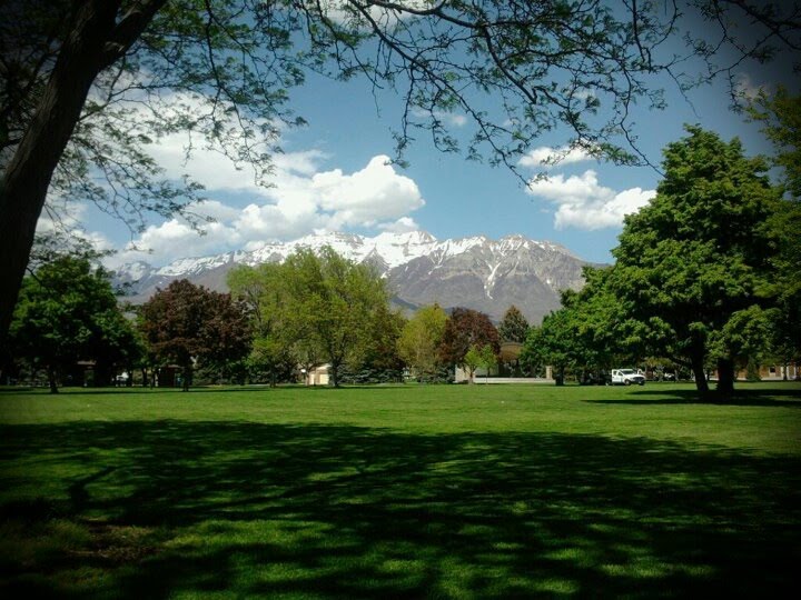 Mt Timpanogos from Orem City Center Park