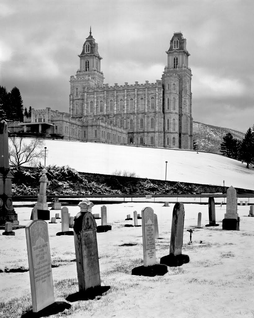 Cemetery and Manti LDS Temple