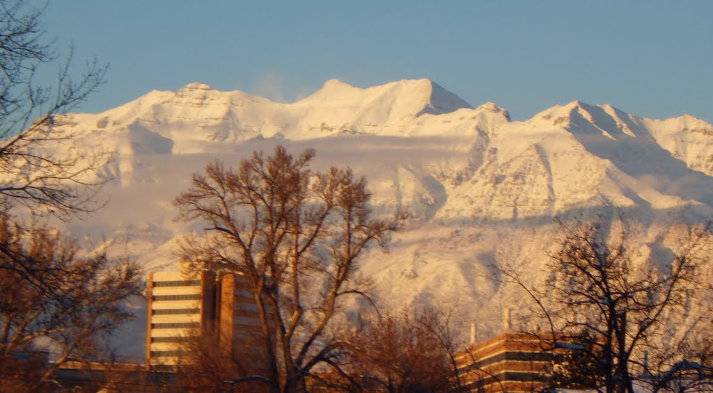 Timpanogos over BYU campus
