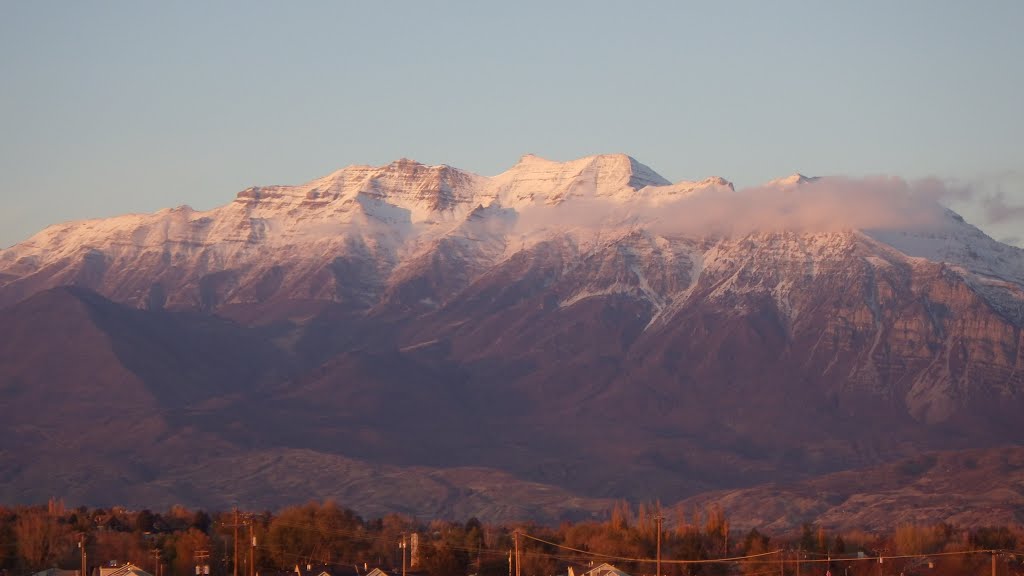 Mount Timpanogos over Provo