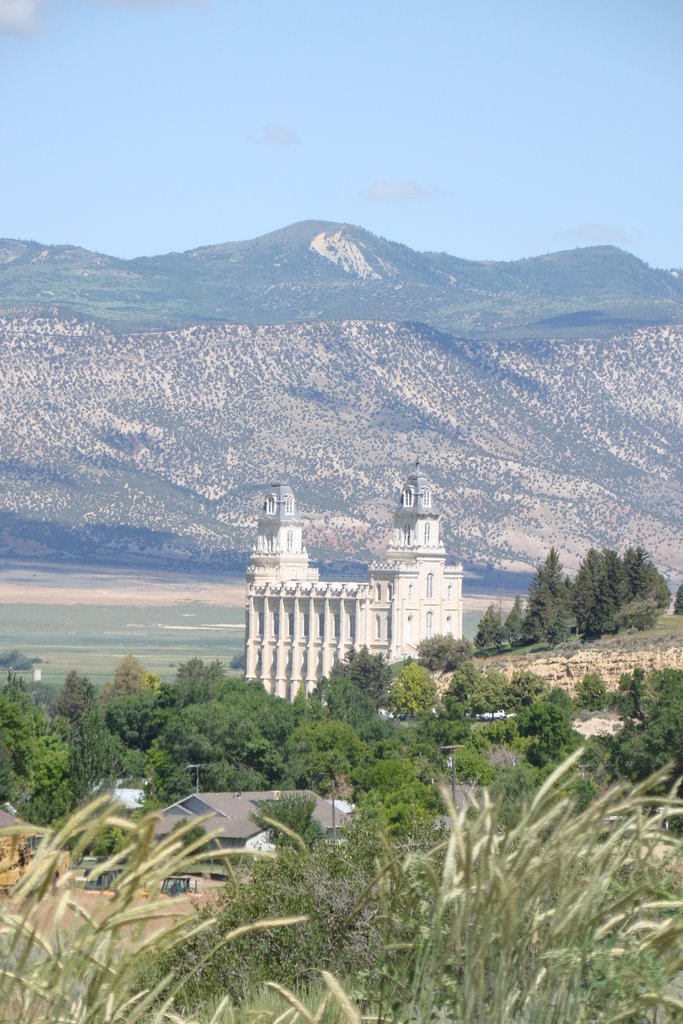 Manti Temple from the hills