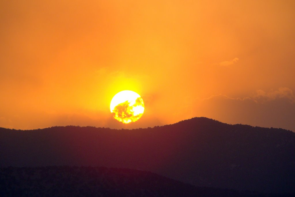 fire sunset