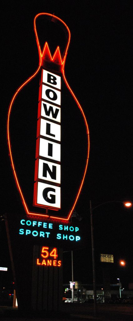 Classic Bowling sign.