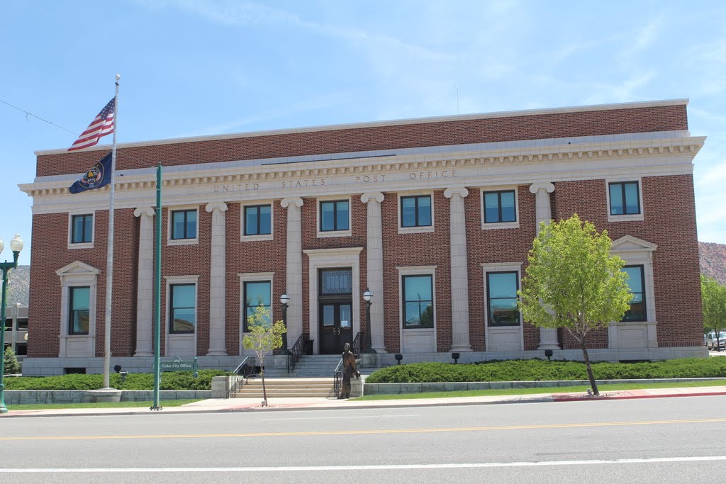 Bello edificio de correos de Cedar City