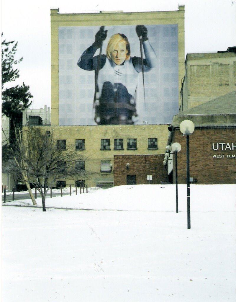 2002 Olympic building wraps, ski sled