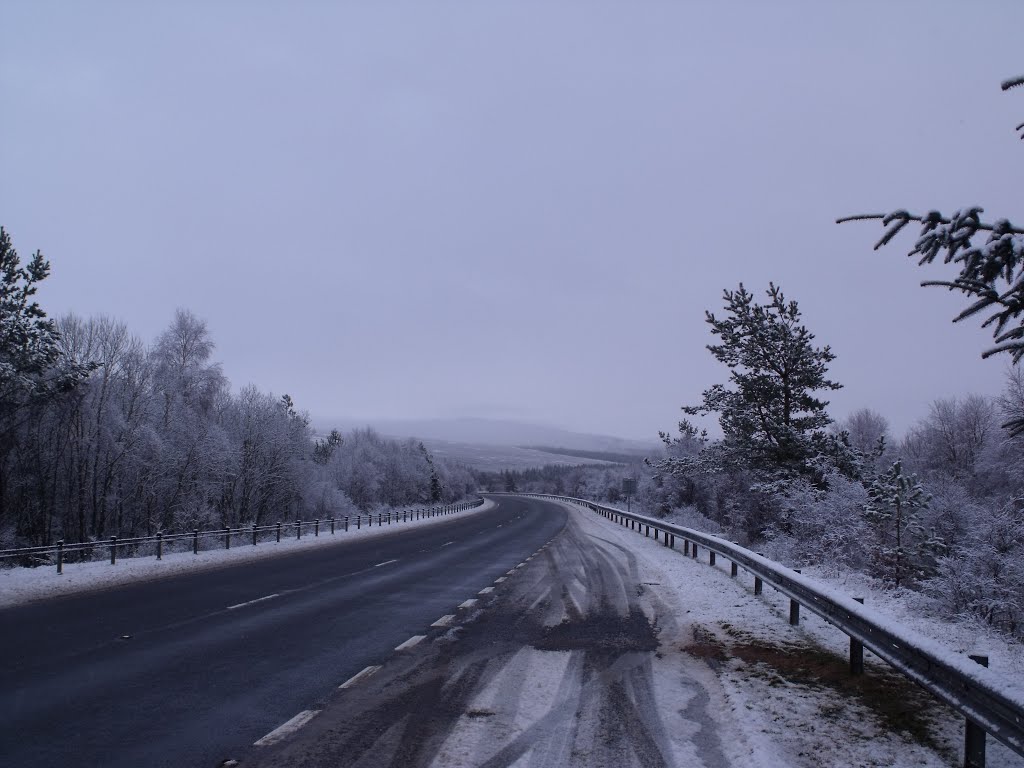 Snow on the A9