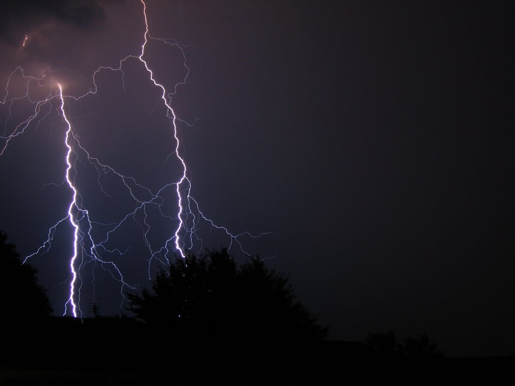 Lightning From Back Window