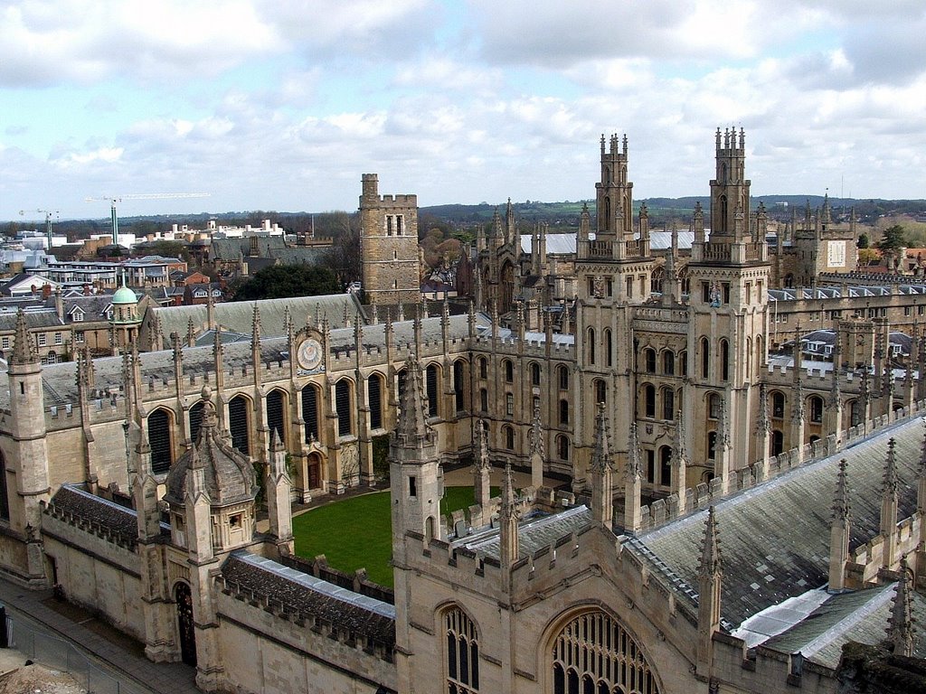 Oxford, UK viewed from the University Church