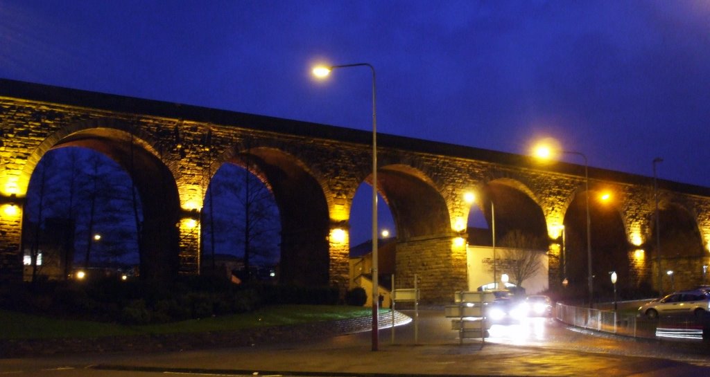 Illuminated Railway Viaduct