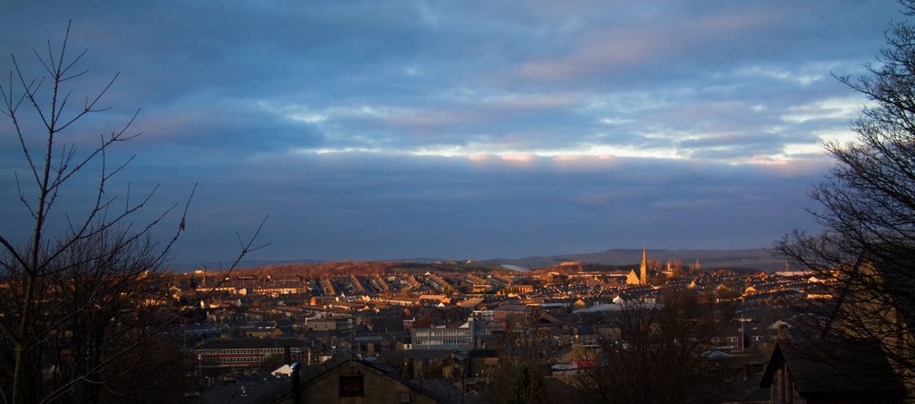 Sunset over Accrington
