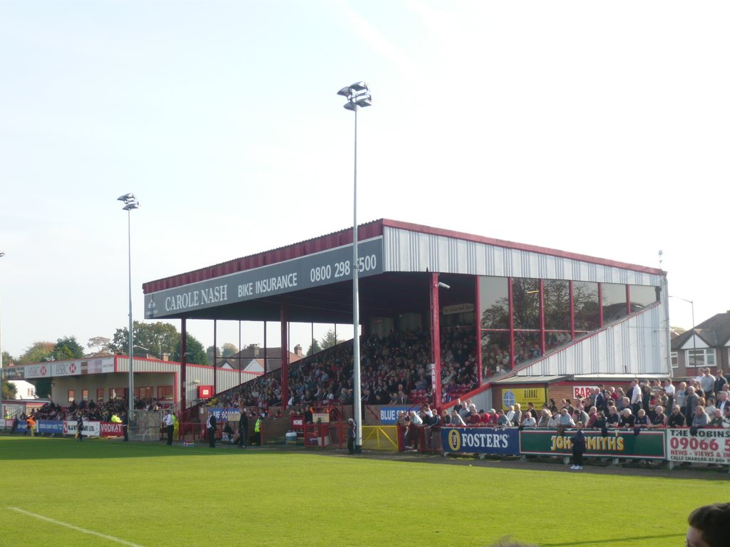 Moss Lane football ground - home of Altrincham FC