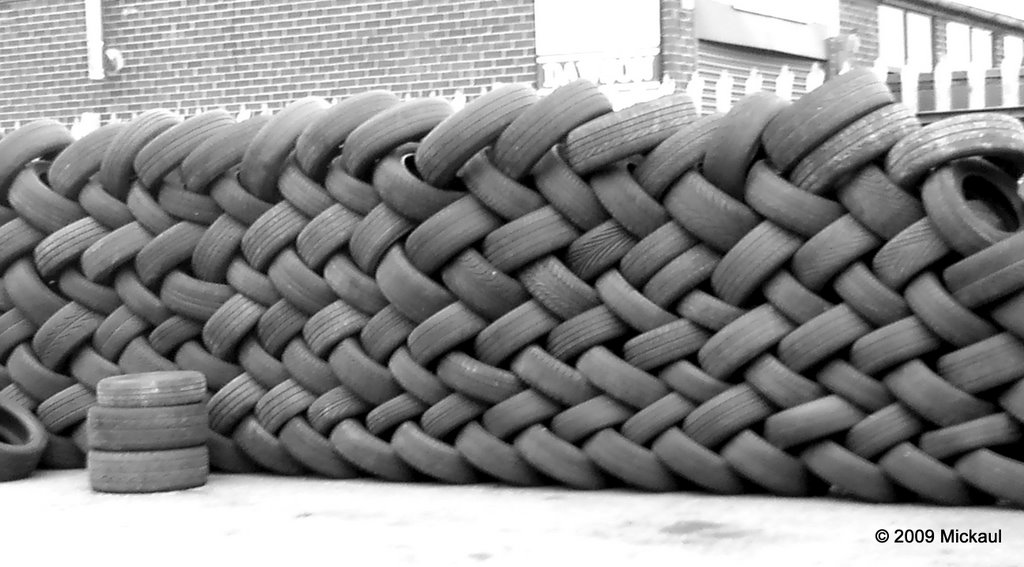 Tyre Dump ,Hill Street, Ashton Under Lyne, Lancashire, England. UK