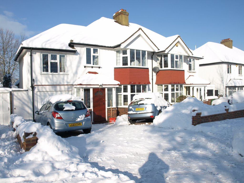 Furzedown Road in Winter