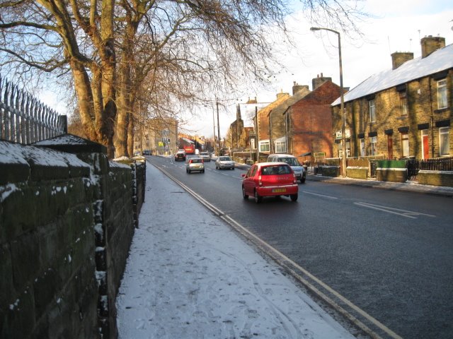 Doncaster Road Barnsley - In Snow