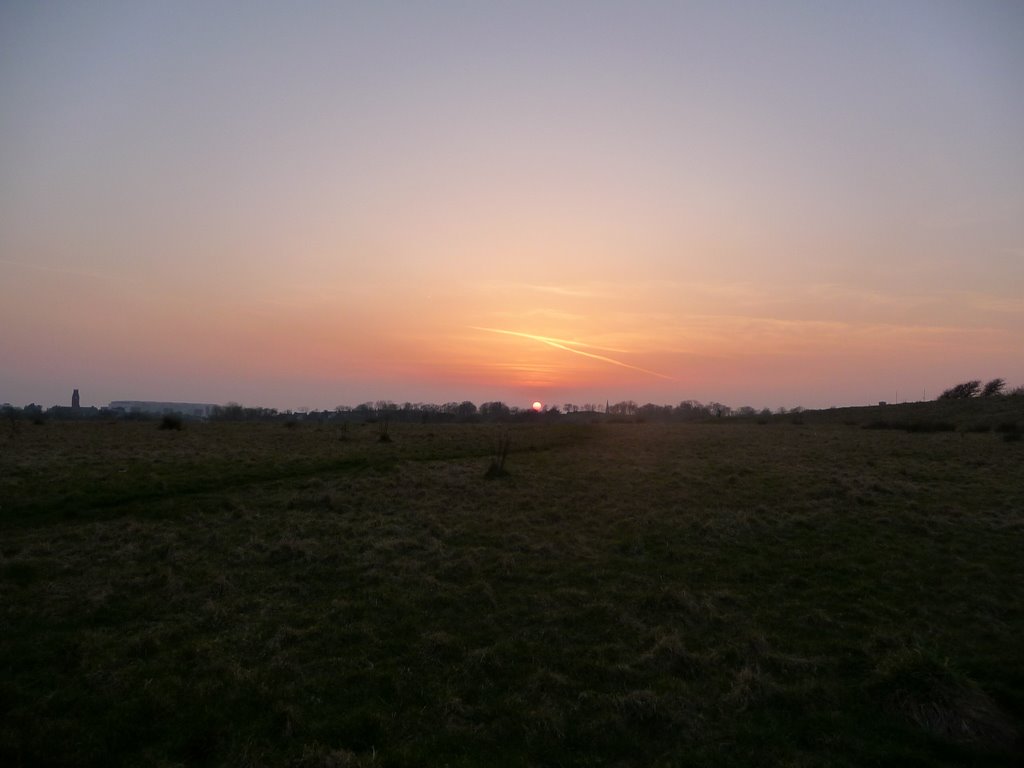 Sunset.