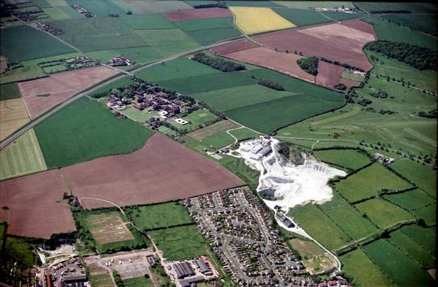 Aerial Beverley Westwood Old Broadgates Hospital