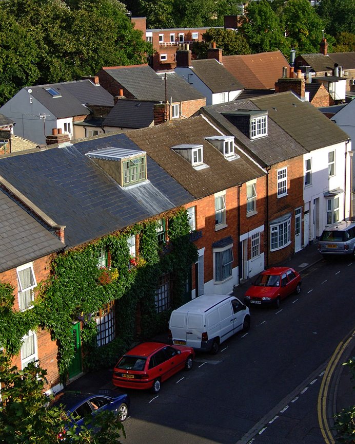 Bedford street from Car Park