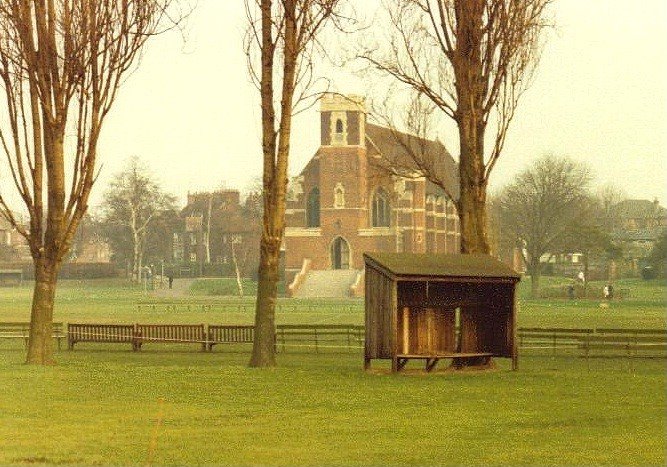 Bedford School Chapel and playing field