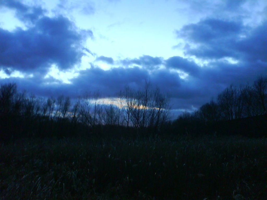 Evening Blue sky