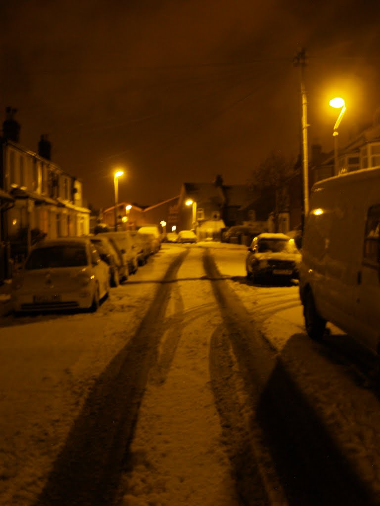 Ethronvi Road in the snow