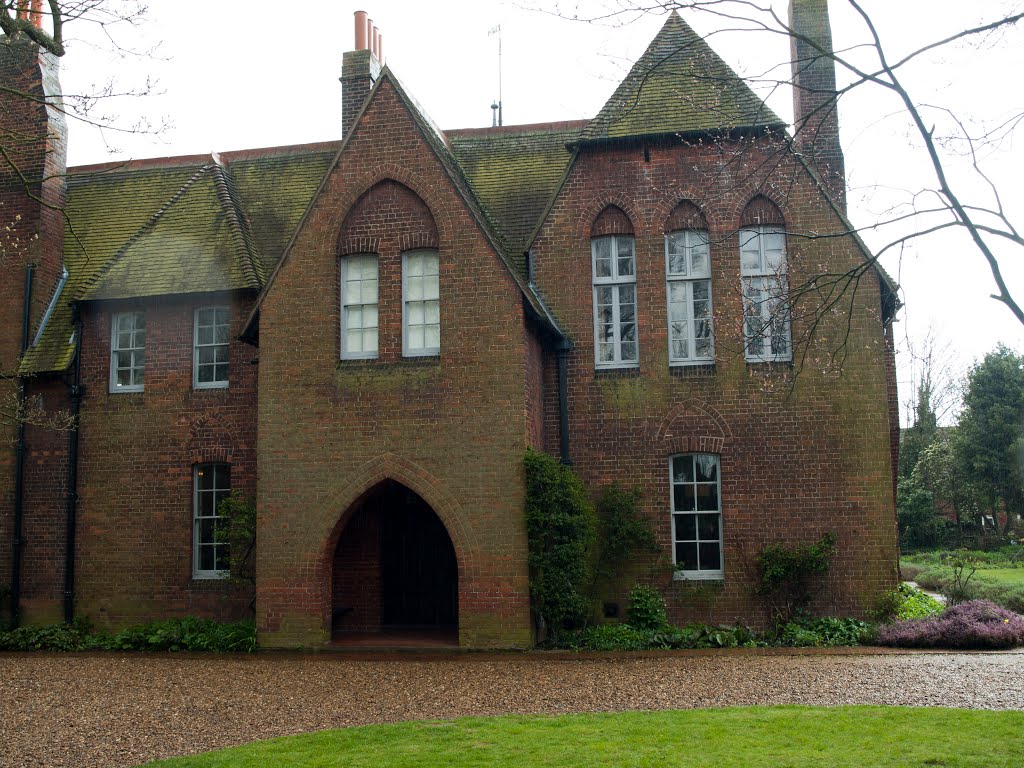 The Red House entrance and porch