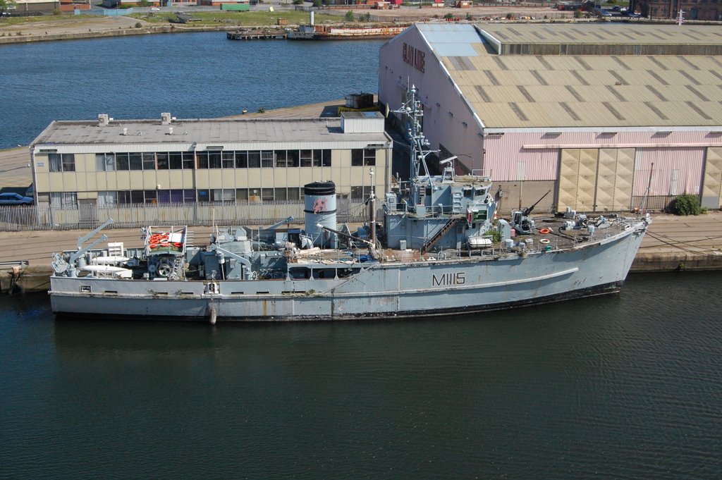 HMS Bronington in Vittoria Dock