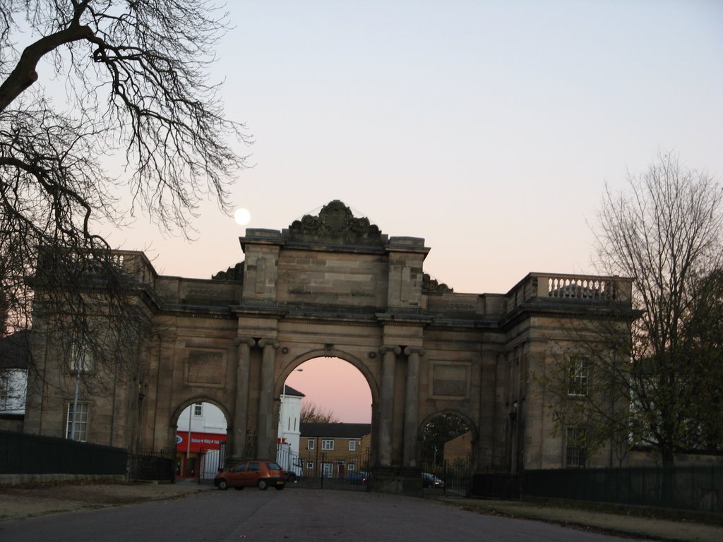 The park at dusk