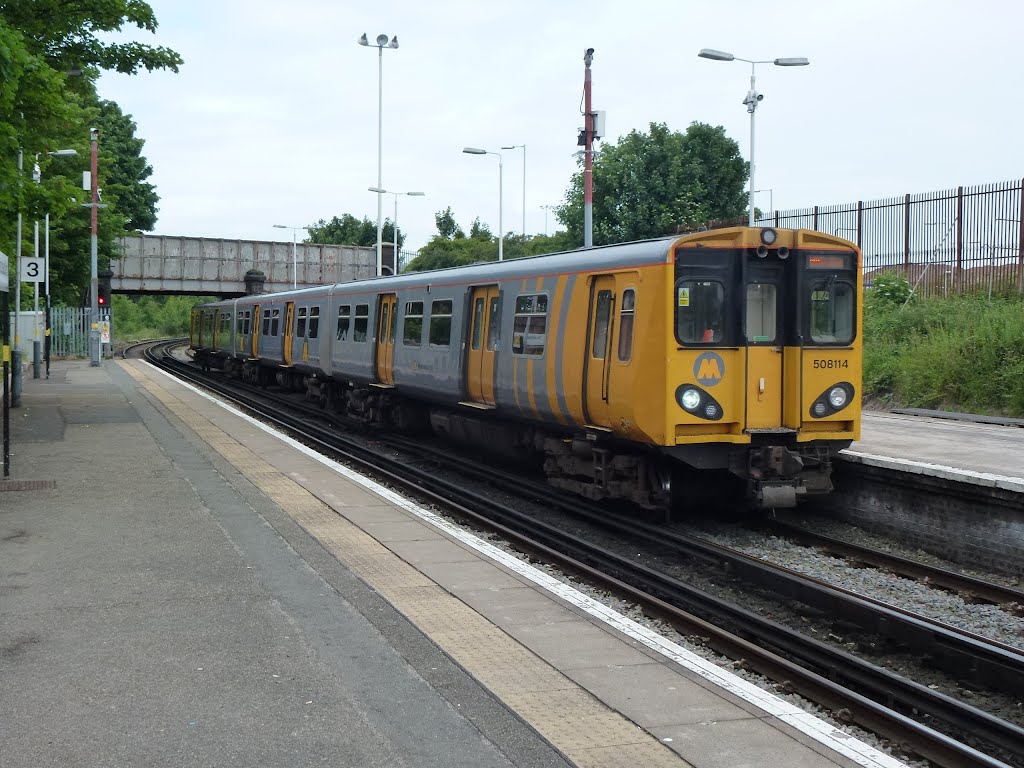 Merseyrail Train At Birkenhead North Station Bound For Liverpool.