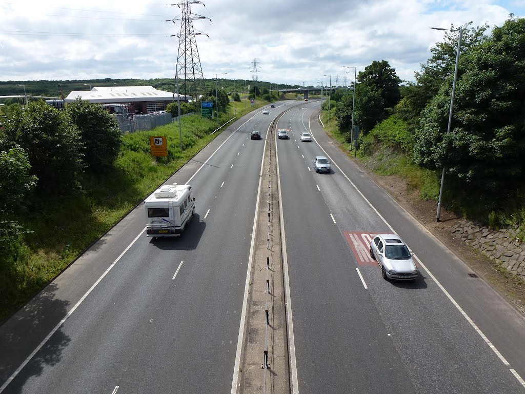 View Towards The M 53 Motorway.