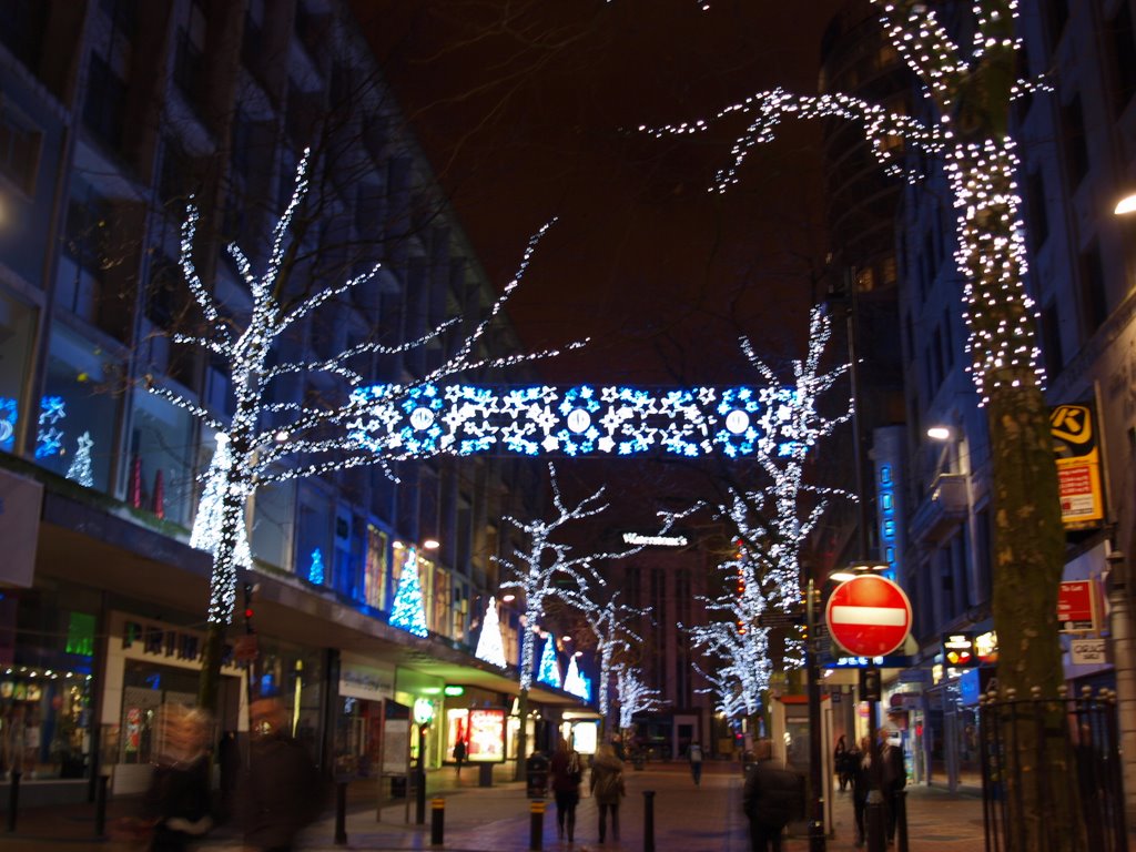 Christmas Lighting Time, New Street, Birmingham.