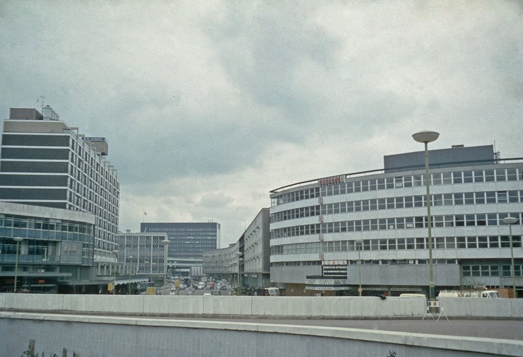 Looking along Smallbrook Queensway from Holloway  Circus (Early 1960s)