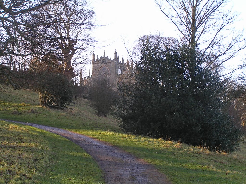 Auckland Castle from in the Bishops Park