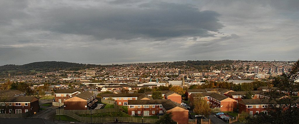 View over town