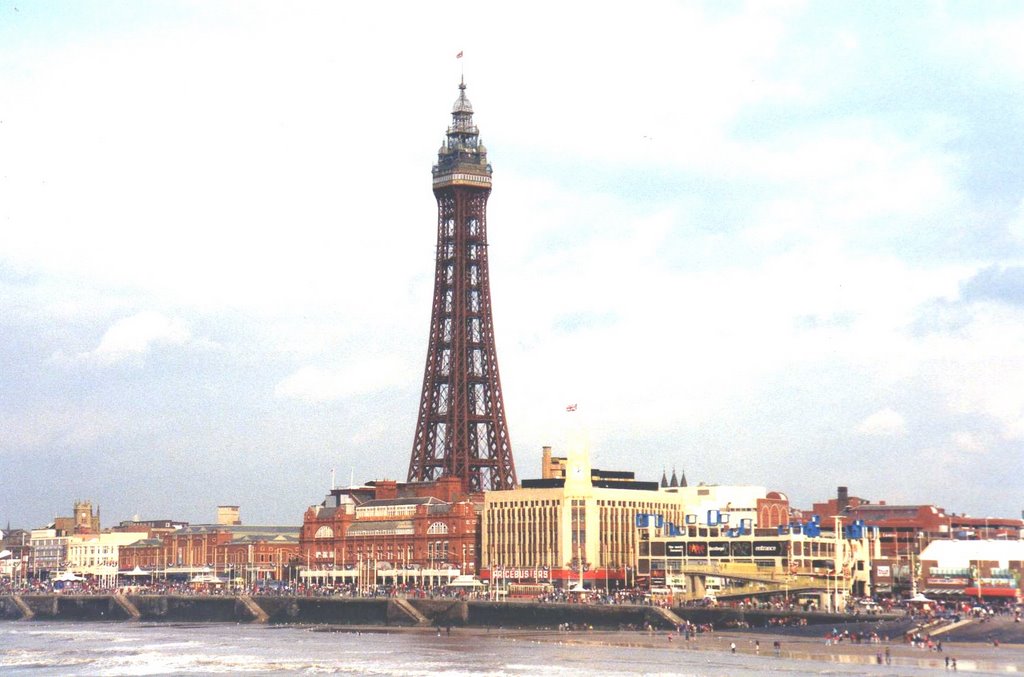 BLACKPOOL TOWER AND FOR SHORE FROM THE PEIR