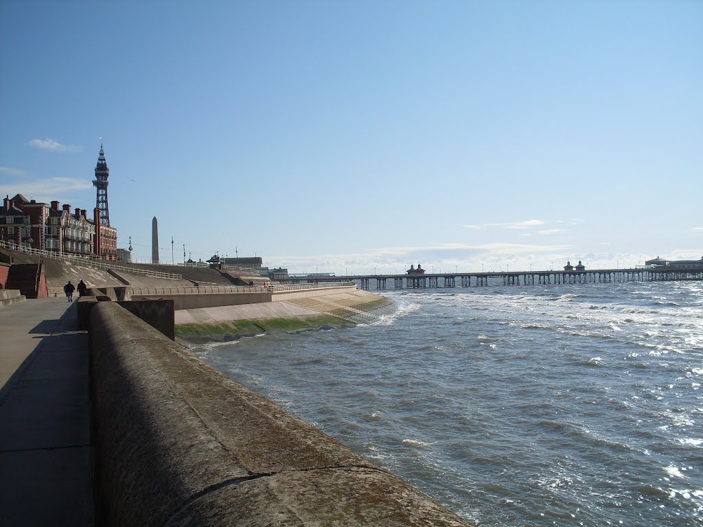 Blackpool Tower. Irish Sea.