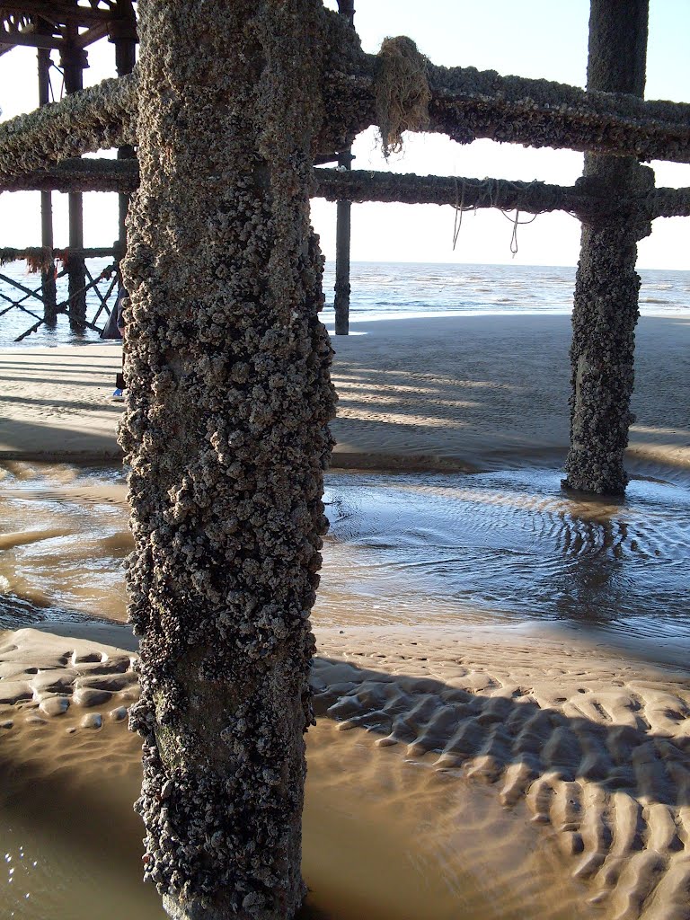 Blackpool, Irish Sea, Old pier.