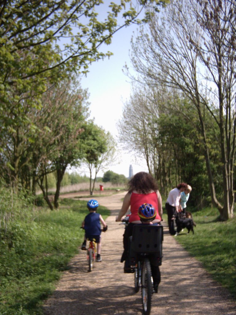Cycling thro Bostons country park
