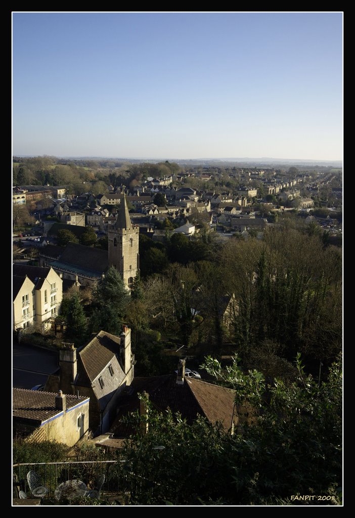 My garden with the view on BRADFORD ON AVON   !!!!