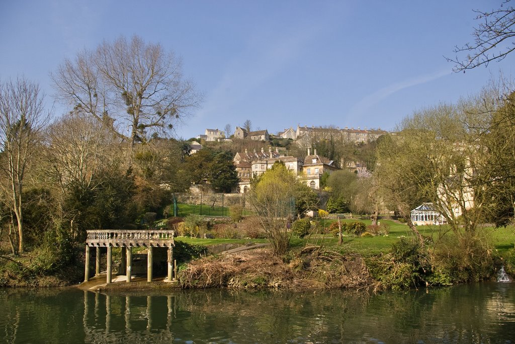 Bradford on Avon - Houses by the river Avon