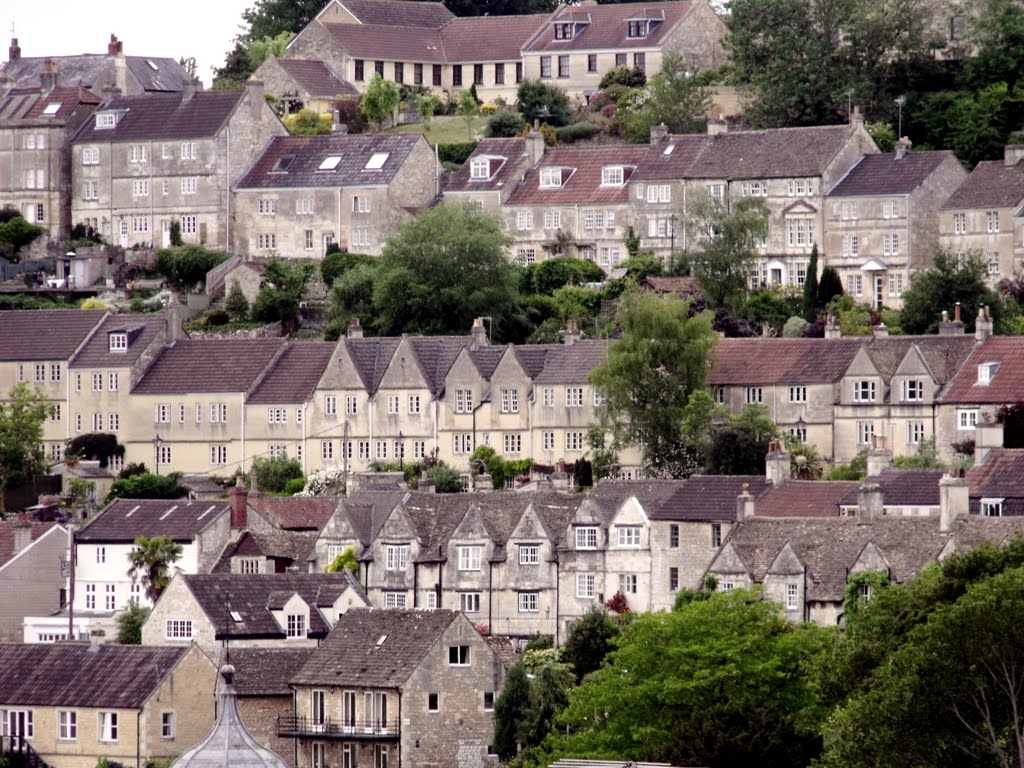Bradford on Avon, the hillside terraces