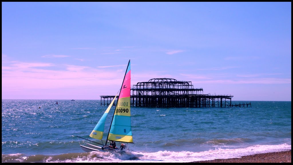 Sailing at Brightons West Pier