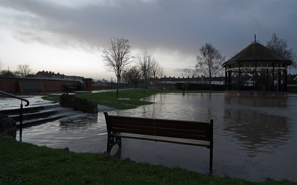 A new waterfall in Blake Gardens - Jan 2014