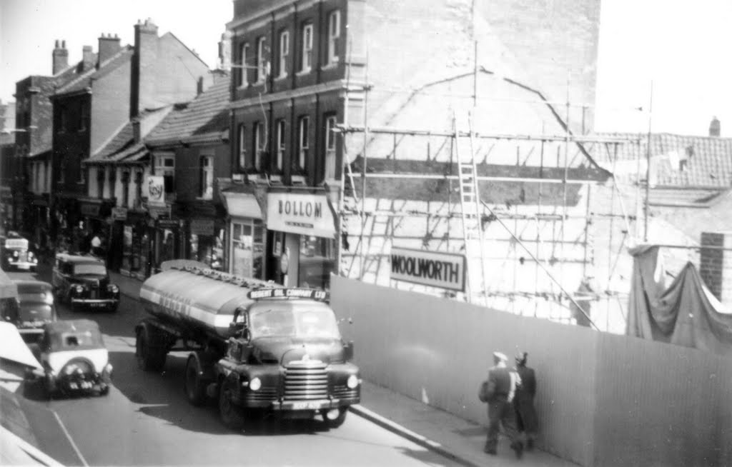 Woolworths under constuction, Bridgwater, Somerset 1955/6