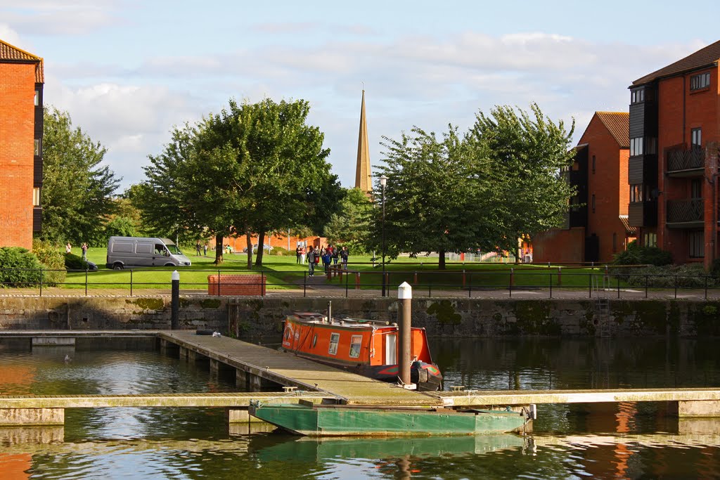 St Marys Spire from the Docks - July 2009