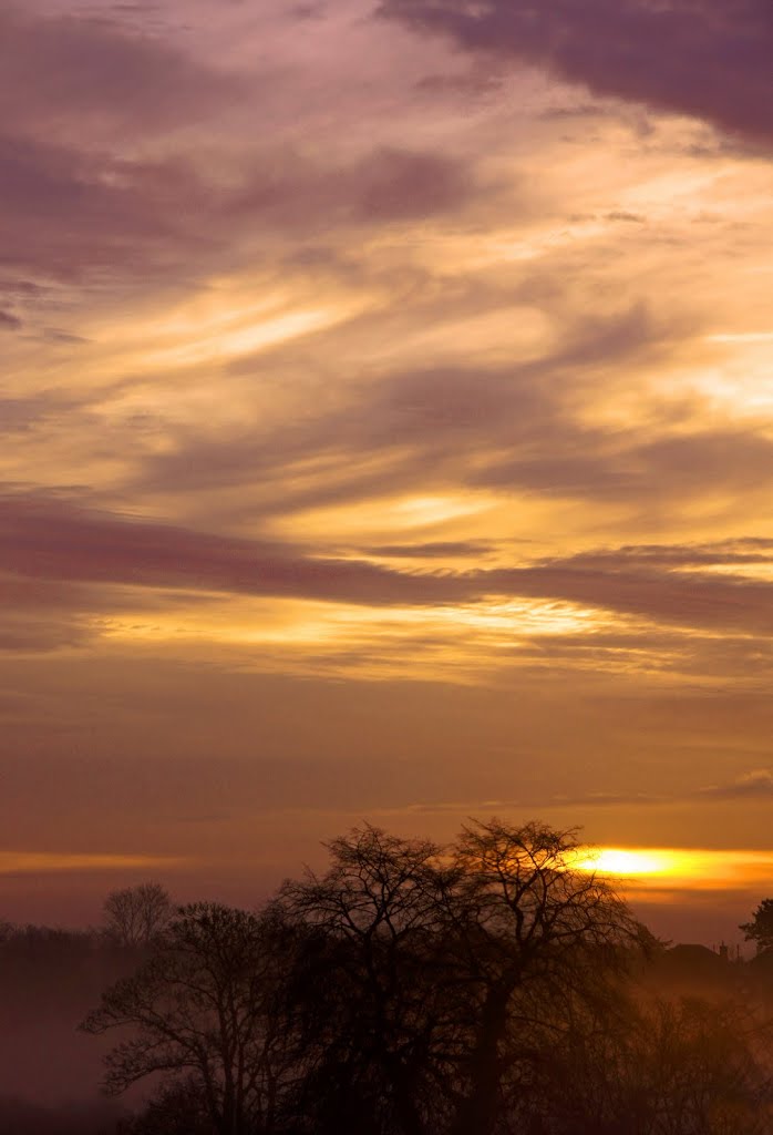 Daybreak through the mist